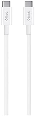 USB-C - USB-C 120cm 60W PD/QC Hızlı Şarj/Data Kablosu Beyaz