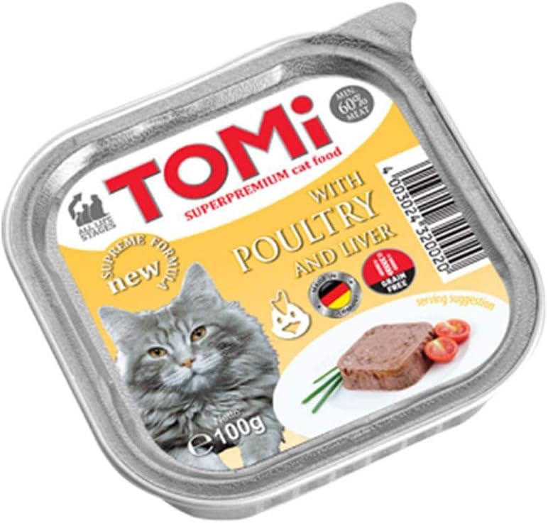 Alternative view of Tomi Kanatlı ve Kaz Ciğerli Pate Kedi Yaş Maması 100 Gr