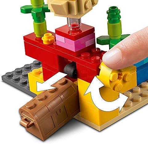 Alternative view of Minecraft Kayalığı 21164-7 Yaş ve Üzeri Oyunları Seven Çocuklar İçin Alex, bir Boğuk ve 2 Güzel Kirpi Balığı İçeren Yaratıcı Oyuncak Yapım Seti (92 Parça)