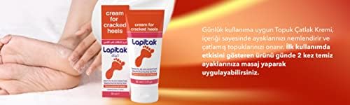 Lapitak Topuk Çatlak Kremi 60ml - Ayak Kremi - Ayak Bakımı - Ayaklardaki Çatlakları Engenlemeye Yardımcı olur. Kuru ve Yıpranmış Ayaklarda 24 saat içinde etkisi hissedilir.
