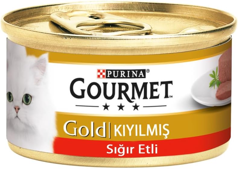 Kıyılmış Sığır Etli Yaş Kedi Maması (24 x 85 gr)