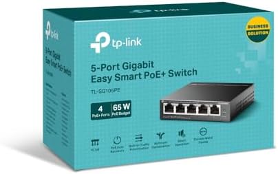 Alternative view of TL-SG105PE, 5-Port Gigabit Easy Smart Switch with 4-Port PoE+