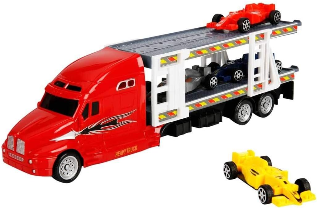 Maxx Wheels 1/48 Transporter 2 Katli 4 Araçli 30Cm.Fr.3R.