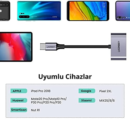 Alternative view of Type-C To 2 Type-C Kulaklık Ve Şarj Dönüştürücü