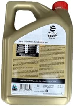 Alternative view of Castrol Edge Supercar Titanium FST 10W/60 4 Lt Tam Sentetik Motor Yağı