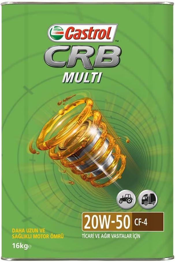 Castrol CRB Multi 20W/50 CF-4 16 Kg Ticari ve Ağır Vasıtalar İçin Motor Yağı