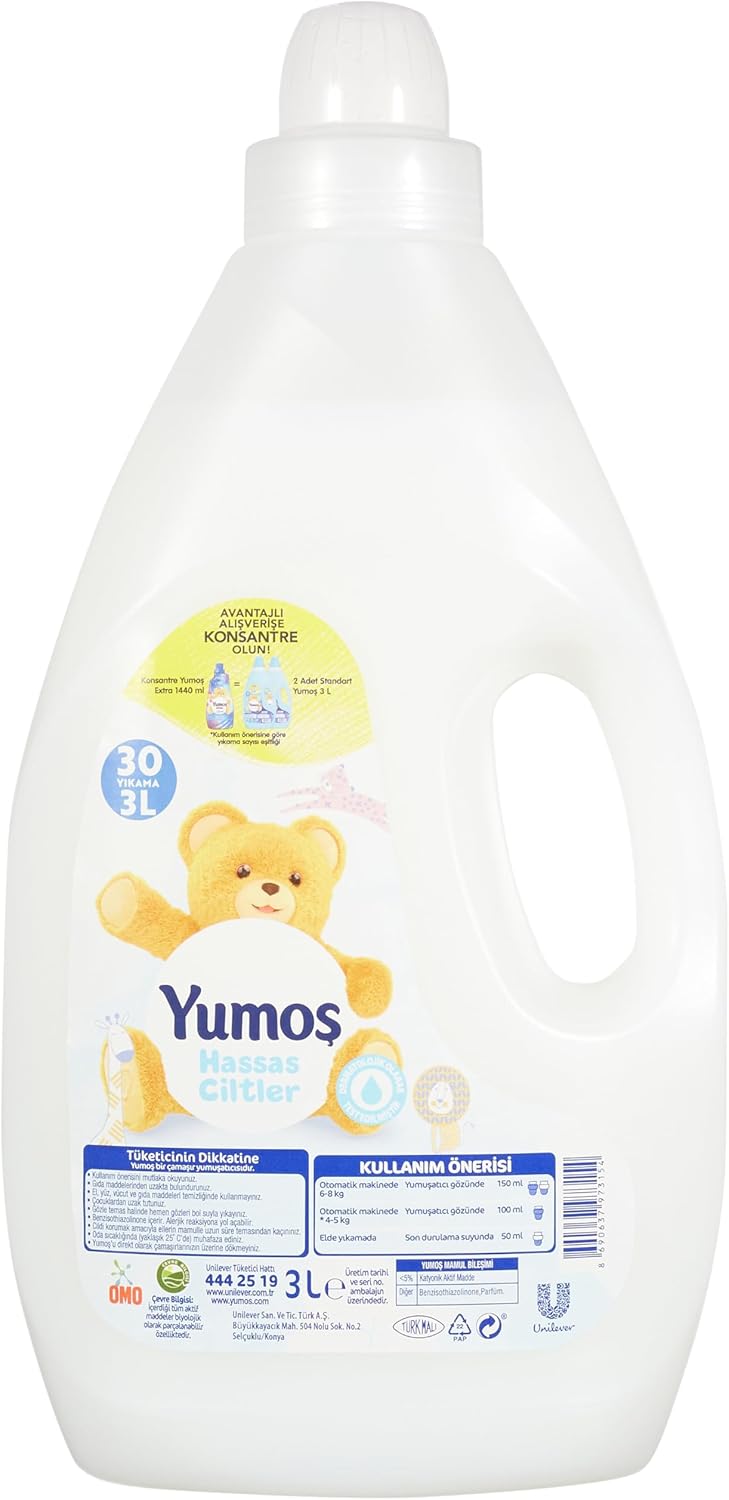 Alternative view of Yumoş Hassas Ciltler Standart Sıvı Yumuşatıcı 30 Yıkama (1 x 3000 ml)