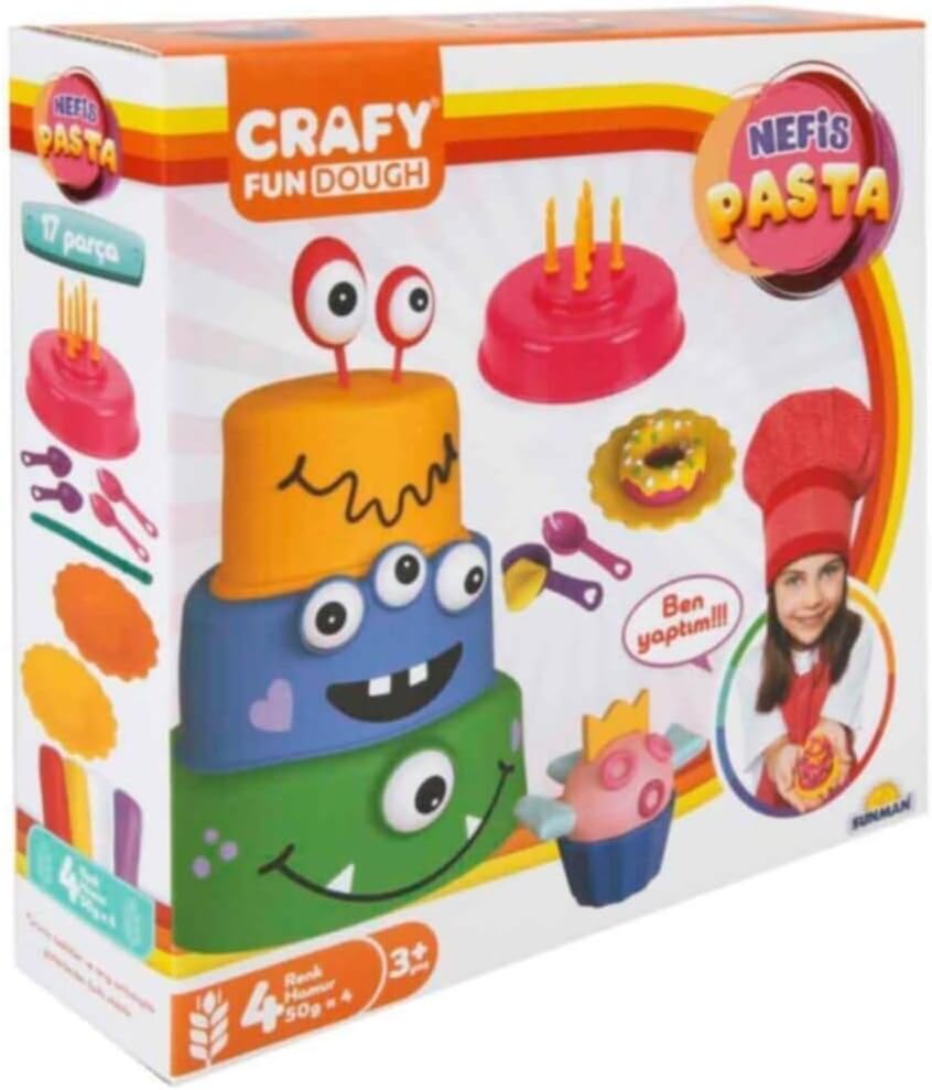 S00002013 Crafy Nefis Pasta Oyun Hamur Seti 17 Parça 200 gr