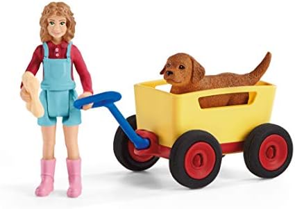 Schleich 42543 World Yavru Köpek Arabası