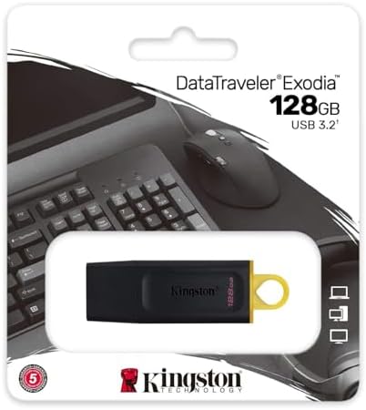 Alternative view of DataTraveler Exodia 128GB USB Bellek USB3.2 Gen1 (+ Yellow) DTX/128GB