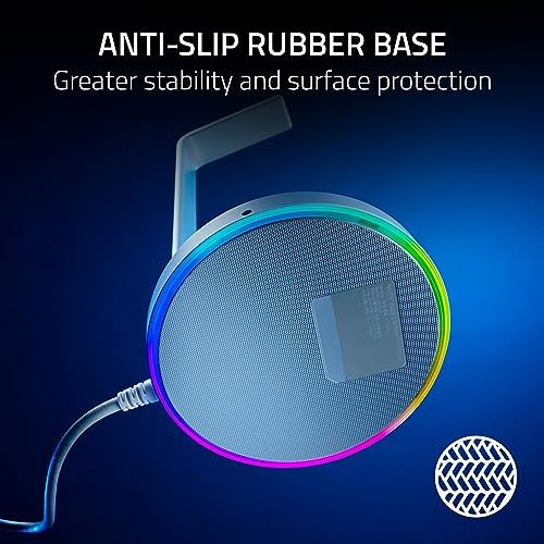 Base Station V2 Chroma - USB Hub ve RGB Aydınlatmalı Kulaklık Standı (7.1 Surround Sesli USB Hub, Entegre Kulaklık Tutucu, Kaymaz Stand, Chroma RGB) Quartz