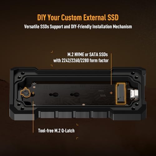 Alternative view of Tuf Gaming A2 SSD Kutusu Siyah M.2