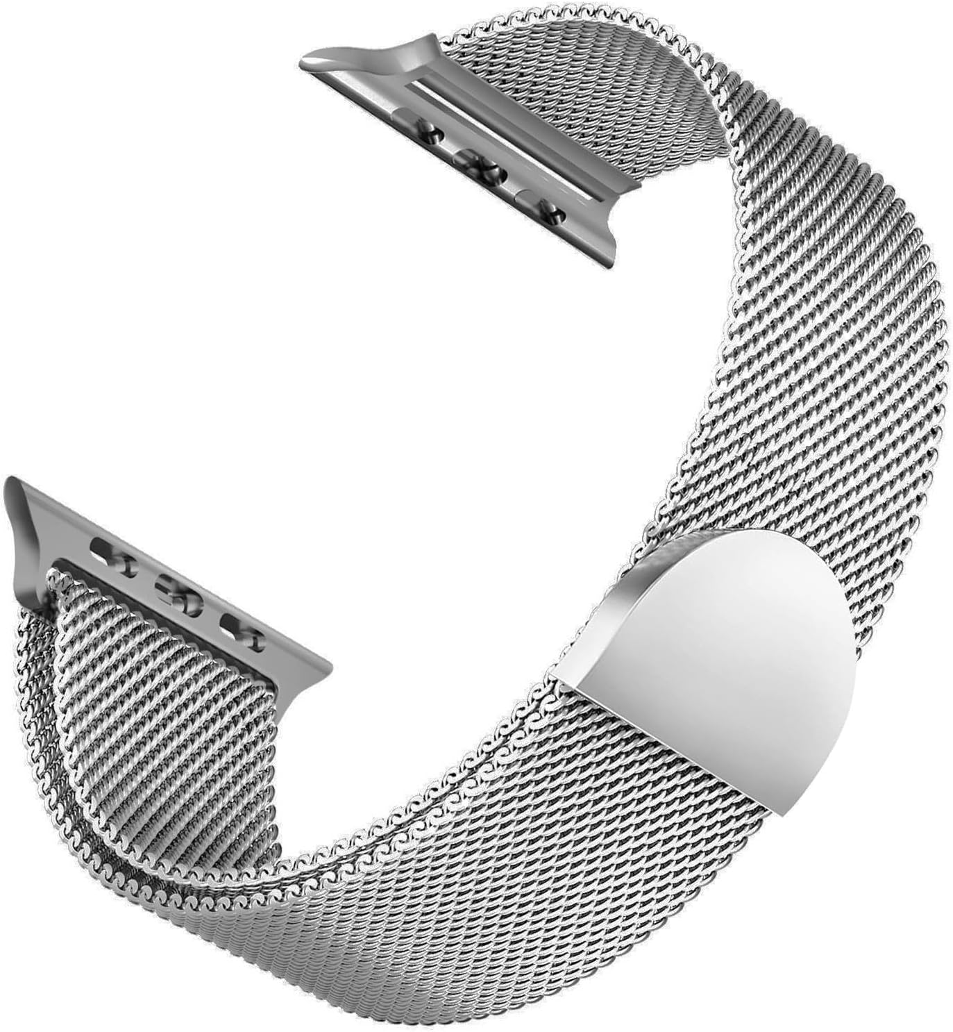 SE 40mm için Kordon Luxe Metal Twist Gümüş [ SE 40mm ile Uyumlu Kordon - Gümüş]