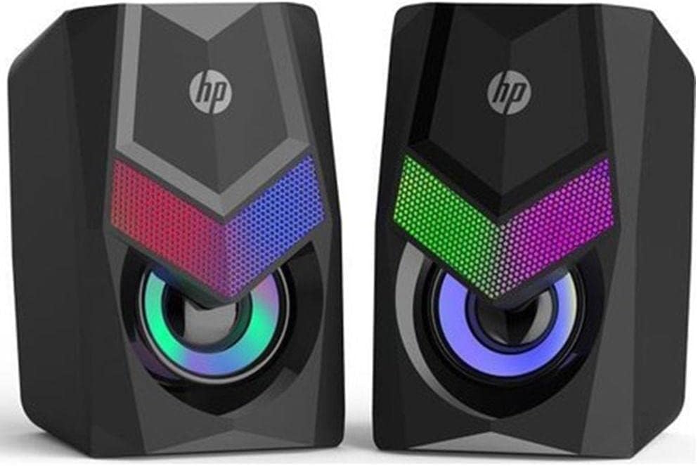 HP DHE-6000 2.0 RGB Gaming Multimedya Speaker Hoparlör, Siyah