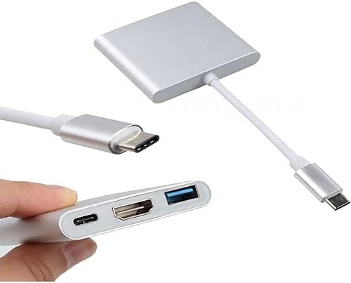 Alternative view of CF01 Uyumlu 4K Full HD 1080p Type C To 3 Portlu HDMI - USB 3.0 - PD Çevirici Hub Adaptör