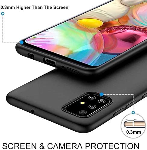 Alternative view of zore BY CONNERS GALAXY A71 MAT SİYAH SİLİKON + 2 ADET CAM EKRAN KORUYUCU