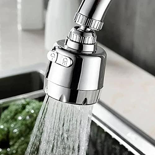 Musluk Başlığı - 3 Kademeli Musluk Başlığı - Krom 360 Derece Musluk Başlığı