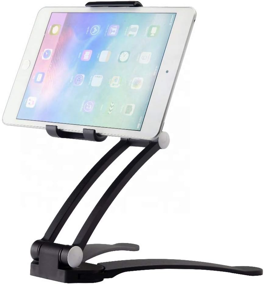 Alternative view of 2-İn-1 Fonksiyonlu 5.1-12 İnch Tablet-Telefon tutacağı Mutfak Masaüstü Dolap Duvar Montaj Tutucu Standı Siyah