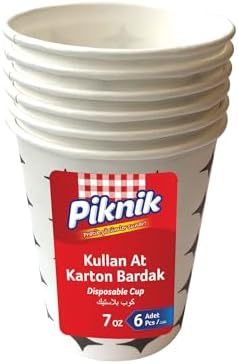 Piknik Kullan At Karton Bardak 7 Oz 6'lı 1483