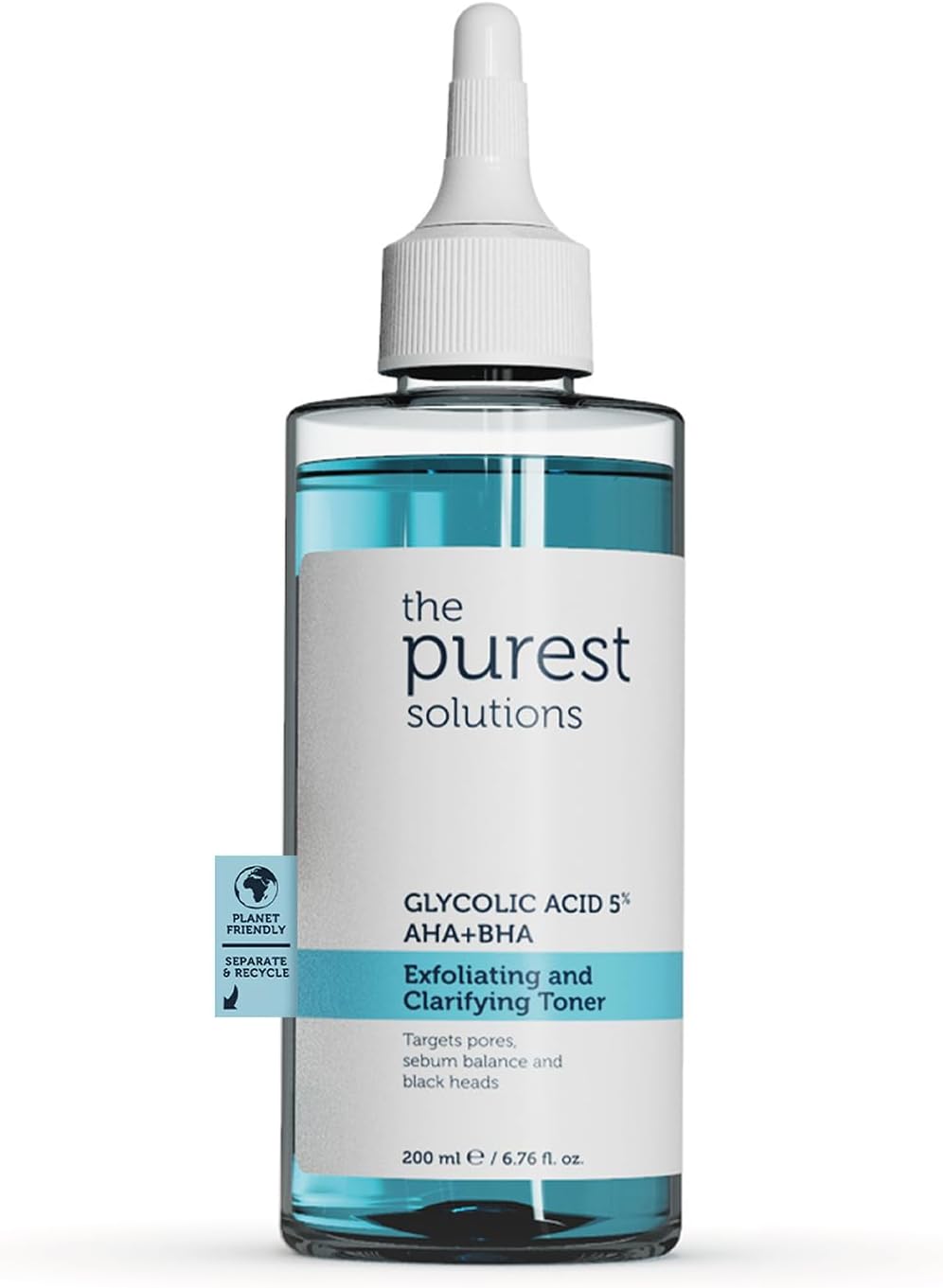Alternative view of The Purest Solutions, Gözenek ve Siyah Nokta Görünümünü Azaltmaya Yardımcı Arındırıcı Tonik,%5 Glikolik Asit, AHA, BHA, 200 ml