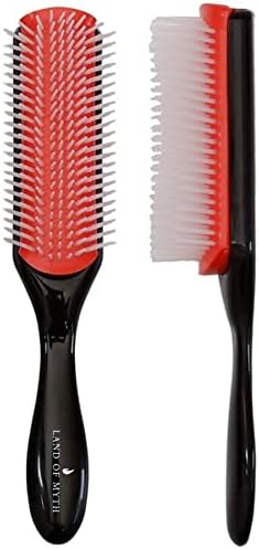 Alternative view of LAND OF MYTH - LOM1211 Styling Brush 9 Sıra Şekillendirme Fırçası Curly Kıvırcık Kız Metodu Fırçası (Siyah)