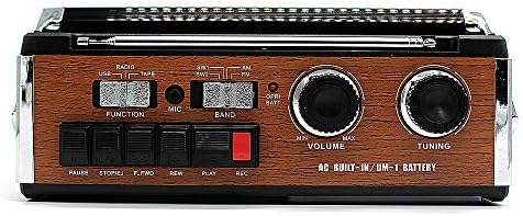 Alternative view of Yeni Nesil Radyo USB SD FM Bluetooth Kaset Çalar Müzik Kutusu Retro El Tutamaçlı Taşınabilir