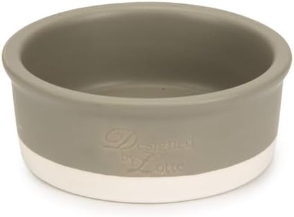 DBL Köpek Mama Su Kabı, Seramik, Mat Gri, 13cm, 160ml