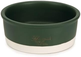 DBL Köpek Mama Su Kabı, Seramik, Mat Yeşil, 20cm, 700ml