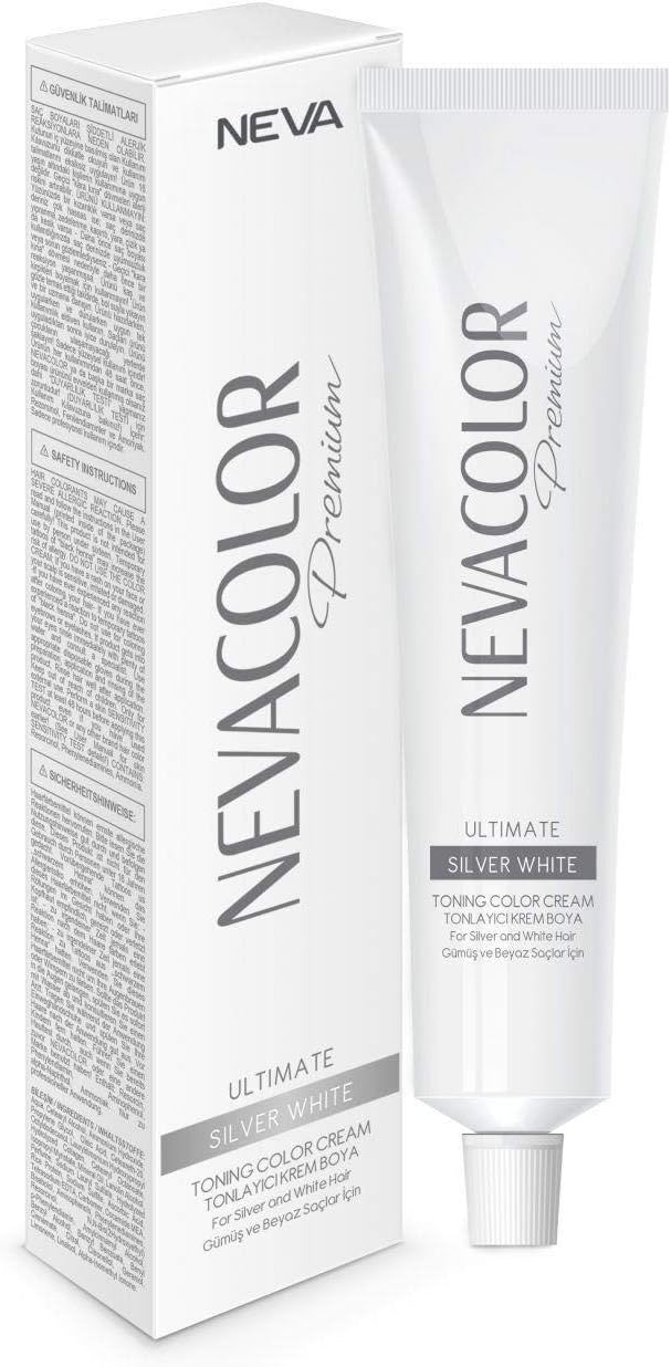 Nevacolor Tüp Saç Boyası Gümüş Gri