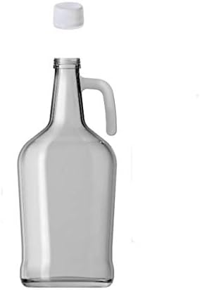 3 Litre Kulplu Galon Cam Şişe Yağlık Plastik Kapaklı Şeffaf Yağdanlık