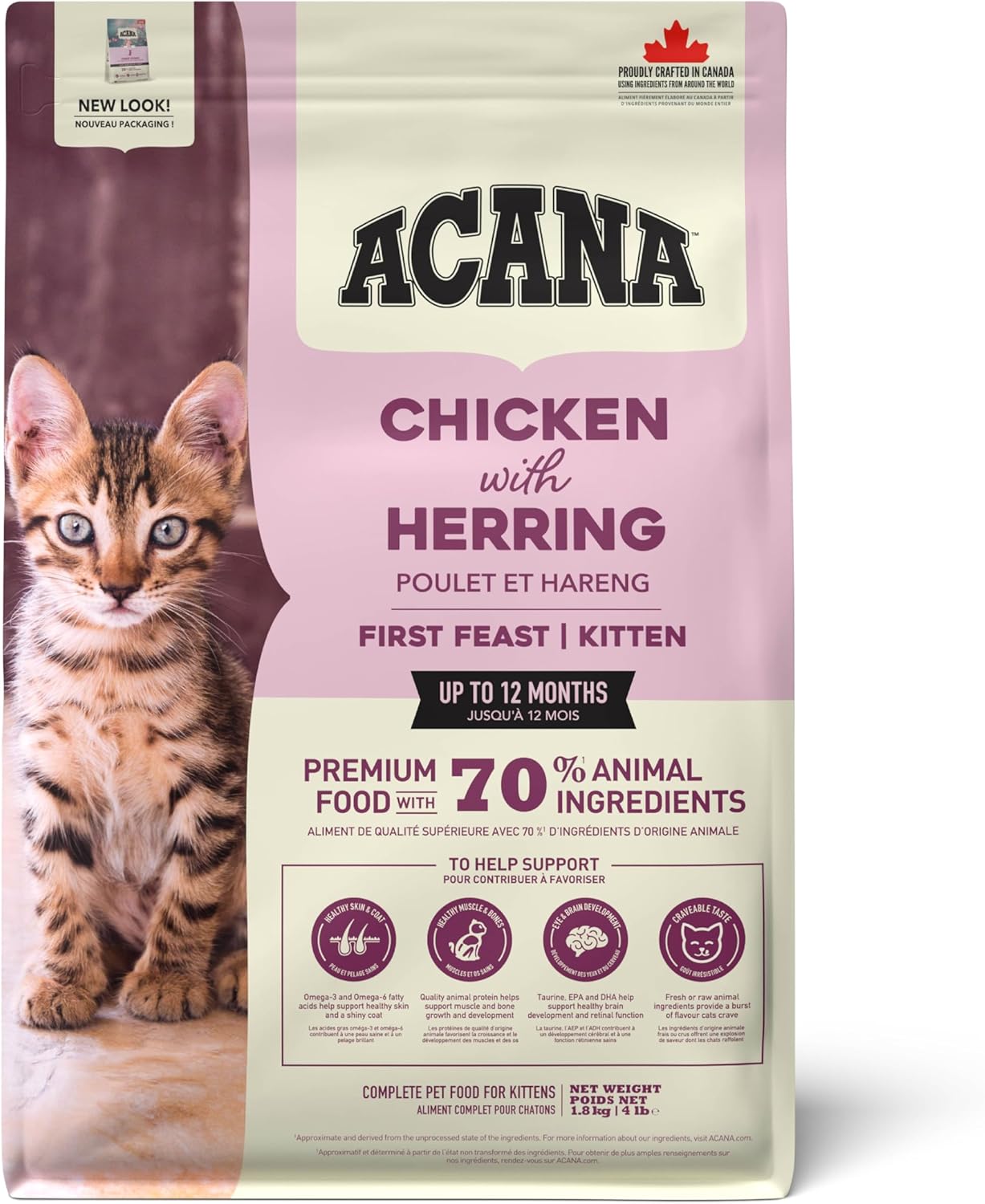 Alternative view of Acana First Feast Kuru Yavru Kedi Maması, 1.8 kg, Her Boydan Cins İçin