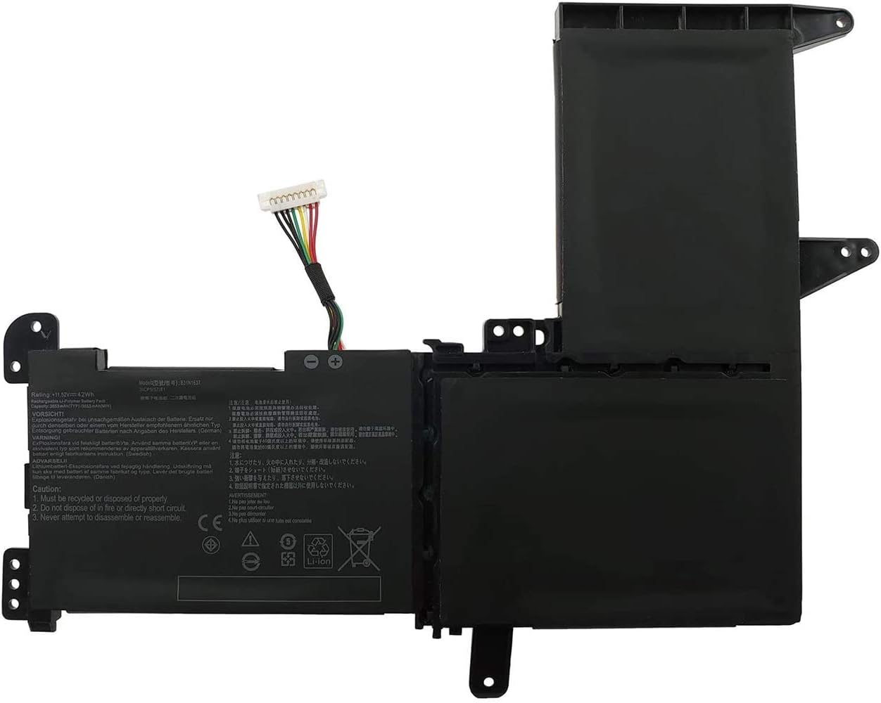 B31N1637 Laptop Bataryası S5100U X510 X510UA X510UF X510UQ VivoBook S15 S510UA S510UQ S510UN S510UR F510 F510UA F510UQ Serisi C31N10 637 0 B200-02590000 0B200-02590100 11.52V 42Wh
