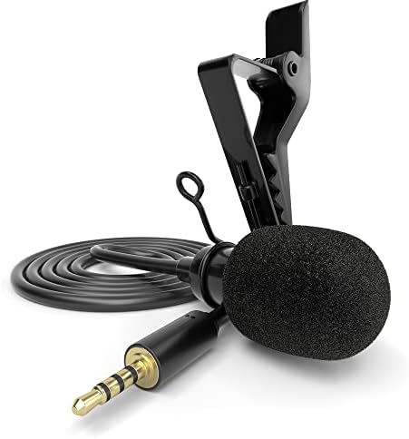 ayex Akıllı Telefon Ve Tabletler İçin LV-1 Yaka Mikrofonu 3,5mm (Mic) Canlı Yayın, Röportaj, Toplantı YouTube İçin Mükemmel