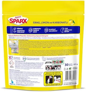 Asperox Sparx Bulaşık Makinesi Kapsülü 30 Adet