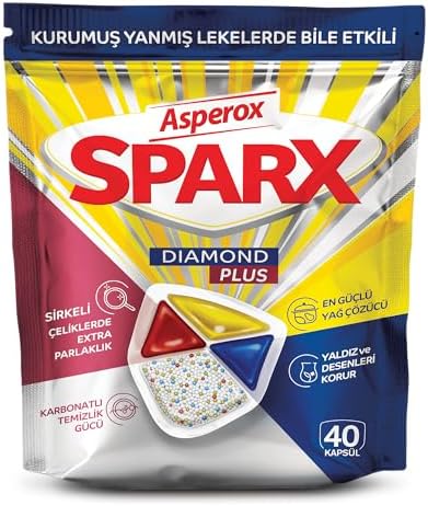 Asperox Sparx Plus 40'lı Bulaşık Makinesi Deterjanı