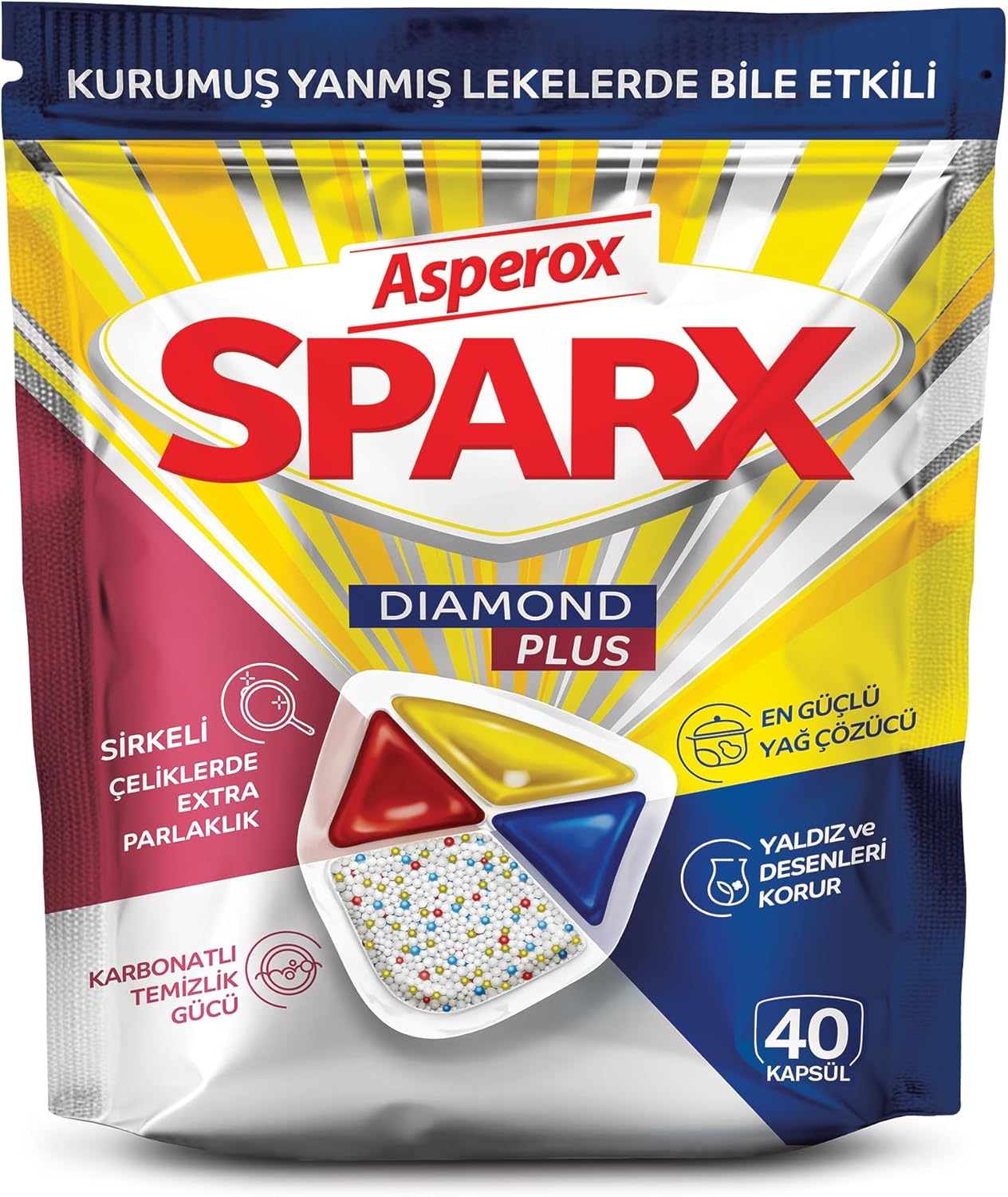 Alternative view of Asperox Sparx Plus 40'lı Bulaşık Makinesi Deterjanı