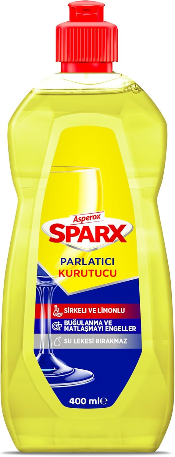 Asperox Sparx Bulaşık Makinesi Parlatıcı & Kurutucu Sirkeli ve Limonlu 400 ml