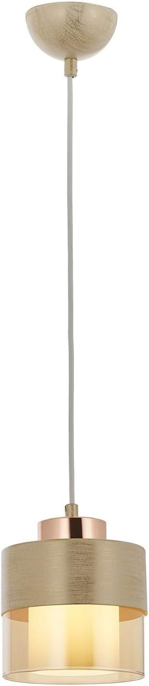 Alternative view of AV-60193-1KRM Krem Boyalı Modern Avize, E27, Metal, Cam, 15cm