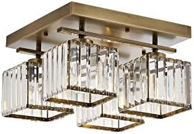 Alternative view of AV-60230-4E Eskitme Kaplama Modern Avize E27 Metal Kristal 40x40cm