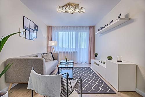 AV-60230-6E Eskitme Kaplama Modern Avize E27 Metal Kristal 80x40cm