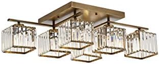 Alternative view of AV-60230-6E Eskitme Kaplama Modern Avize E27 Metal Kristal 80x40cm