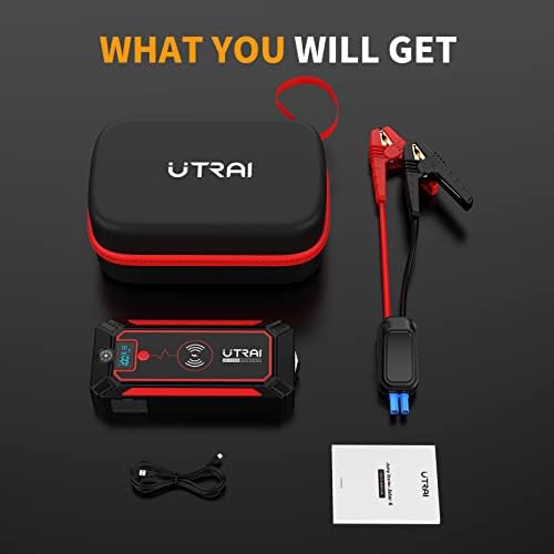 Alternative view of UTRAI Jstar 4 24000 mAh 2500A Jump Starter Taşınabilir Akü Takviye Cihazı (Kablosuz Şarj + Pusula + Çanta + Led lamba + Powerbank)