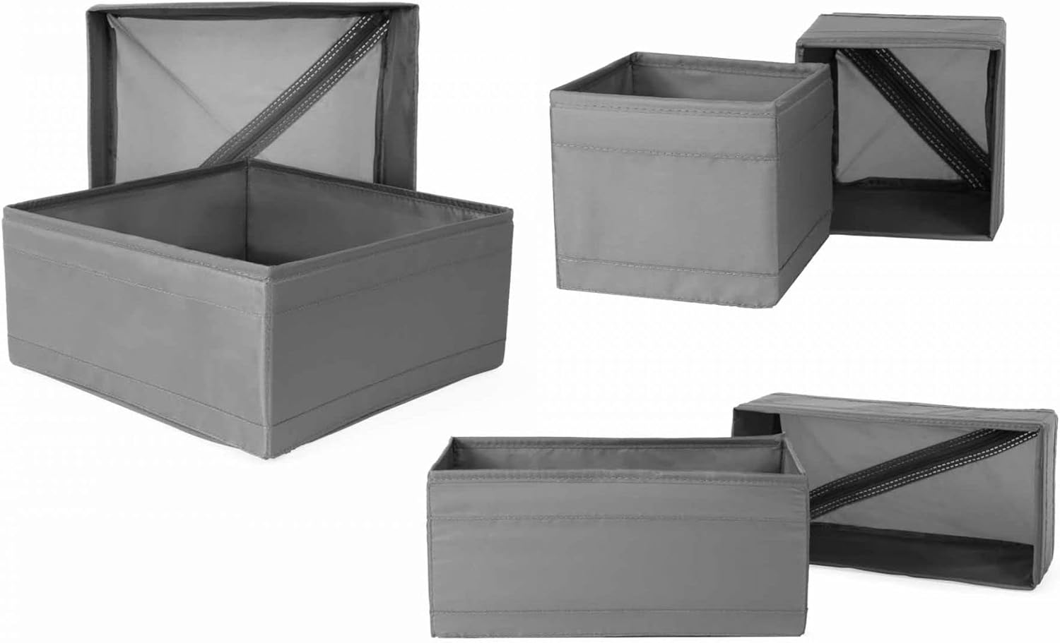 SKUBB kutu, 6'lı set, gri saklama bölmesi YENİ