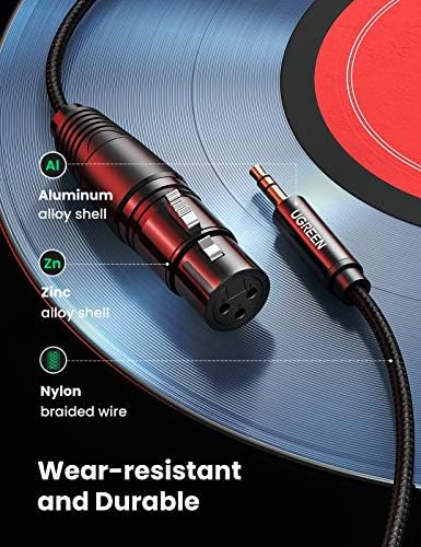 Alternative view of 3.5mm to XLR Mikrofon Ses Kablosu Örgülü 1 Metre
