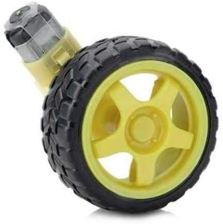 6 V 250 RPM Motor ve Tekerlek Seti