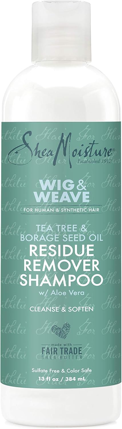 Alternative view of SHEA MOISTURE Kalıntı Giderici Şampuan Sentetik ve Doğal Saç, Çay Ağacı ve Borage Tohumu için, Sülfatsız Temizleyici Şampuan, 13 Oz
