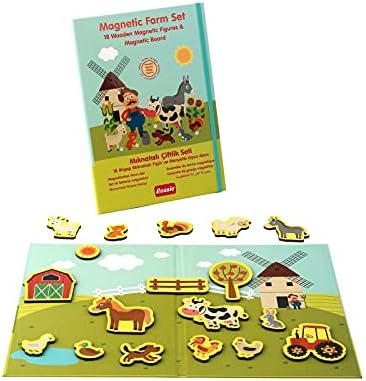 Alternative view of Rossie 48407 Ahşap Mıknatıslı Çiftlik Oyun Seti Mıknatıslı Oyun Alanı, Çok renkli