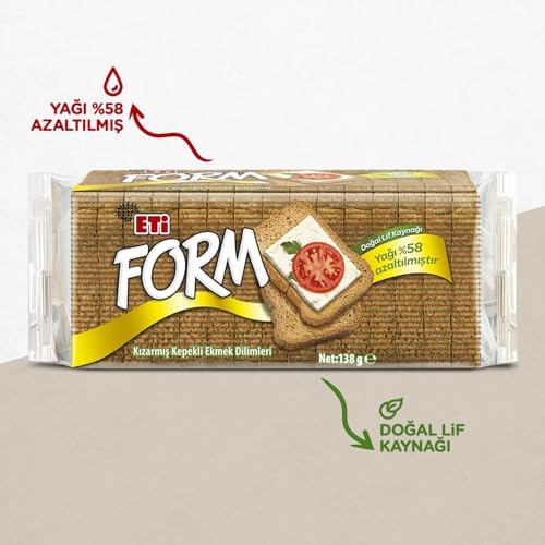 Eti Form Kızartılmış Kepekli Ekmek Dilimleri 138 g