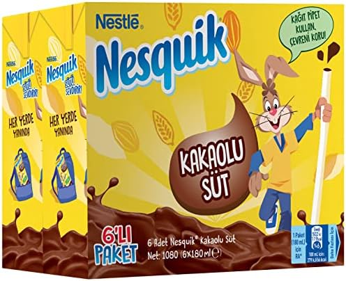 Alternative view of Nesquik Kakaolu Süt 6'lı Paket (6 x 180 ml)