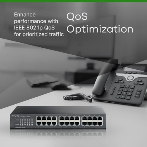 Alternative view of 24-Port 10/100/1000 Gigabit Ethernet Unmanaged Switch | Fansız Tasarım [GS1100-24E]